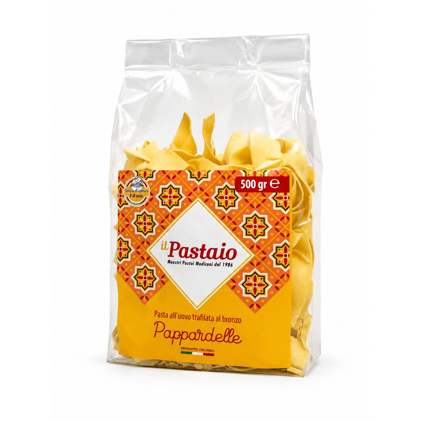Rankų darbo makaronai su kiaušiniu Pappardelle