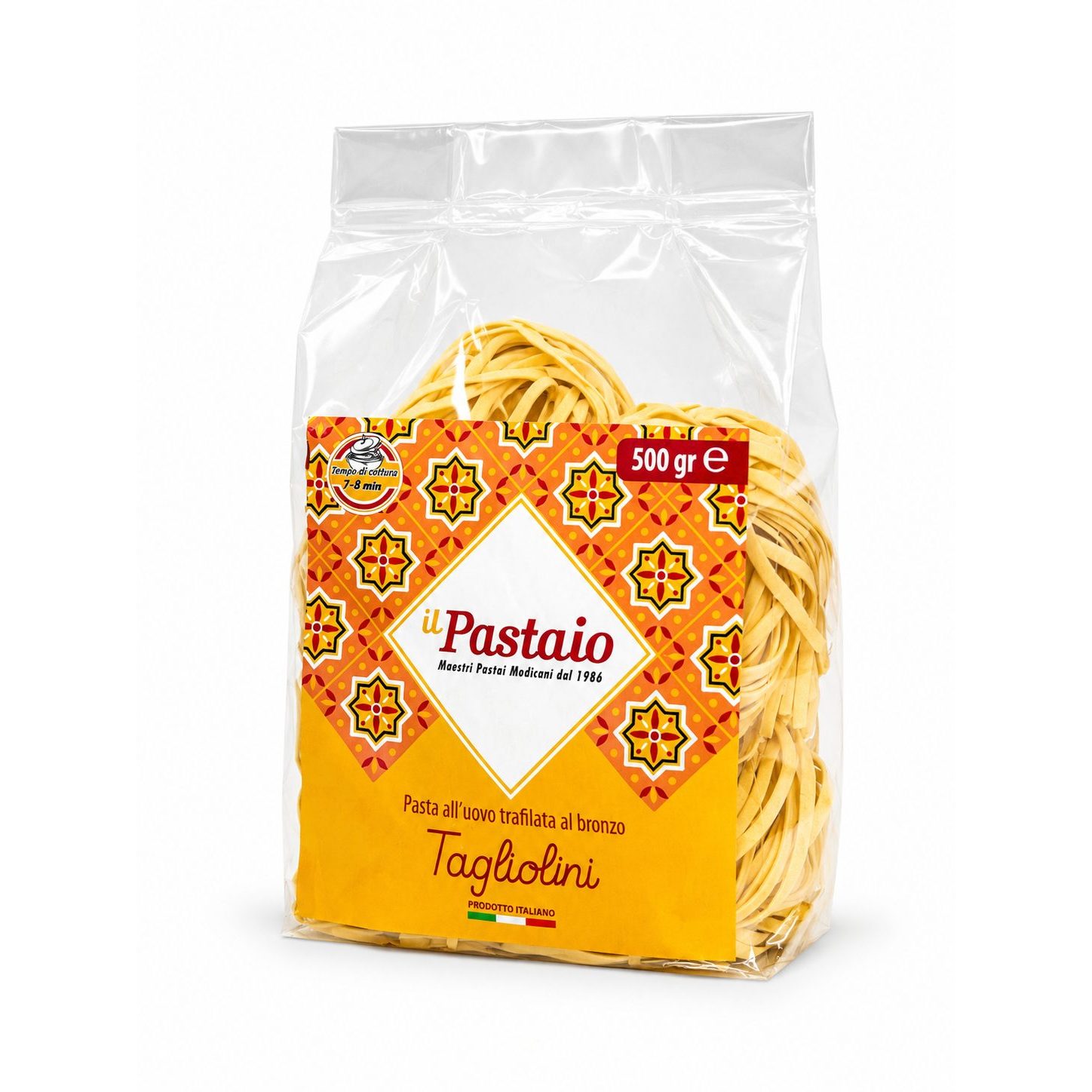 Rankų darbo makaronai su kiaušiniu Tagliolini
