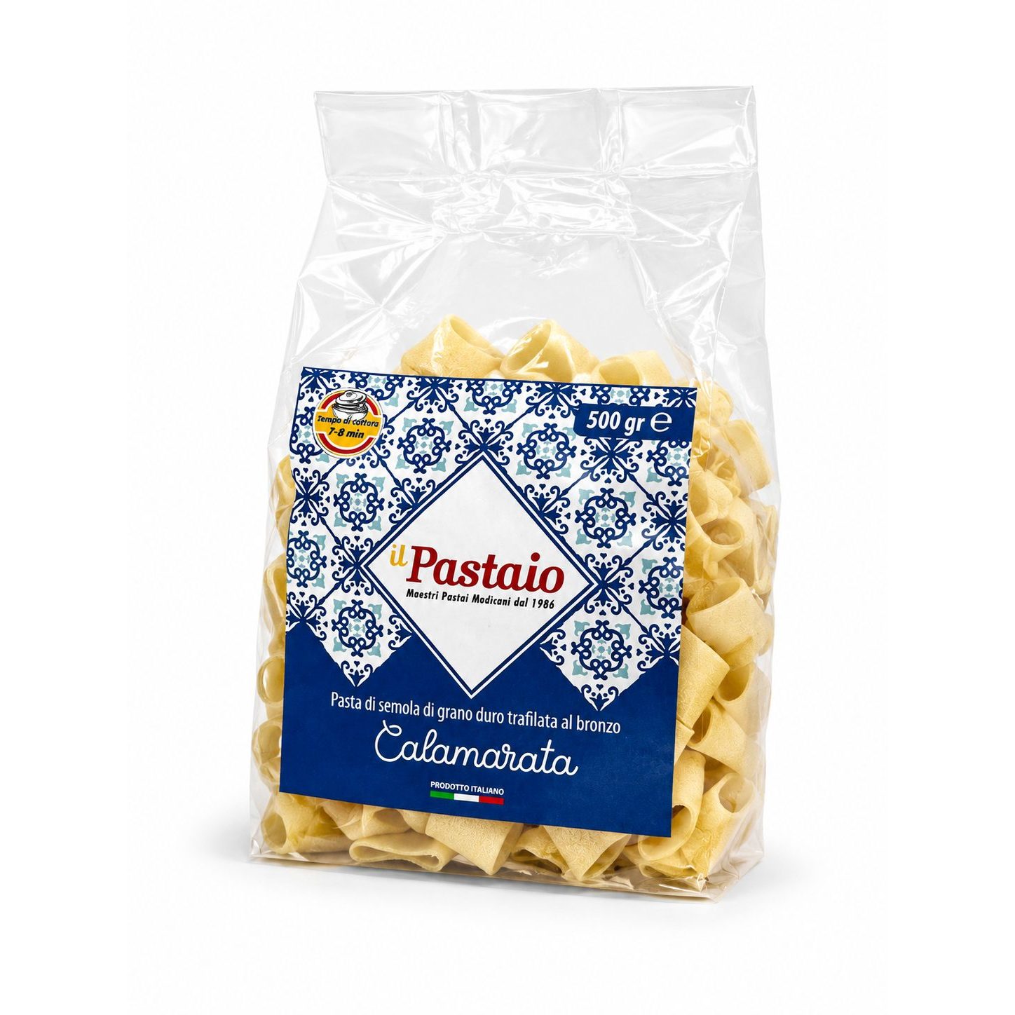 Rankų darbo makaronai Calamarata